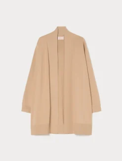 Cardigan lungo in viscosa - CAMMELLO