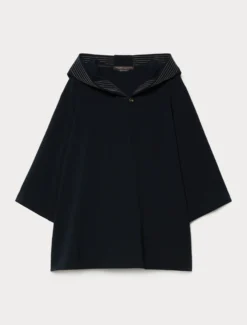 Casacca in cady - BLU NOTTE