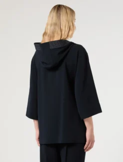 Casacca in cady - BLU NOTTE