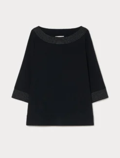 Casacca in cady - BLU NOTTE