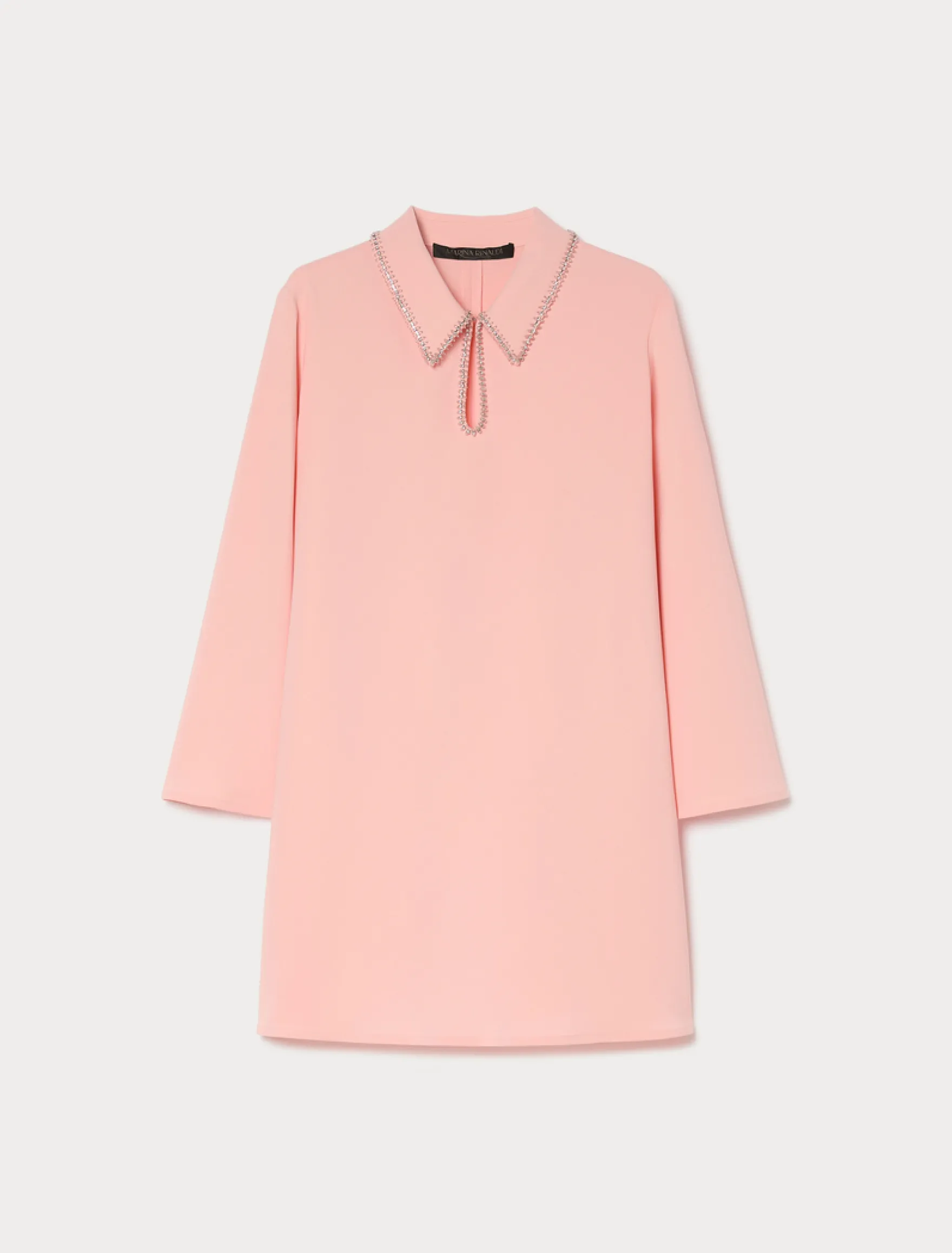 Casacca in cady con ricamo - ROSA