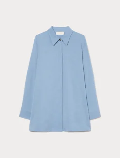 Casacca in cady mélange - AZZURRO