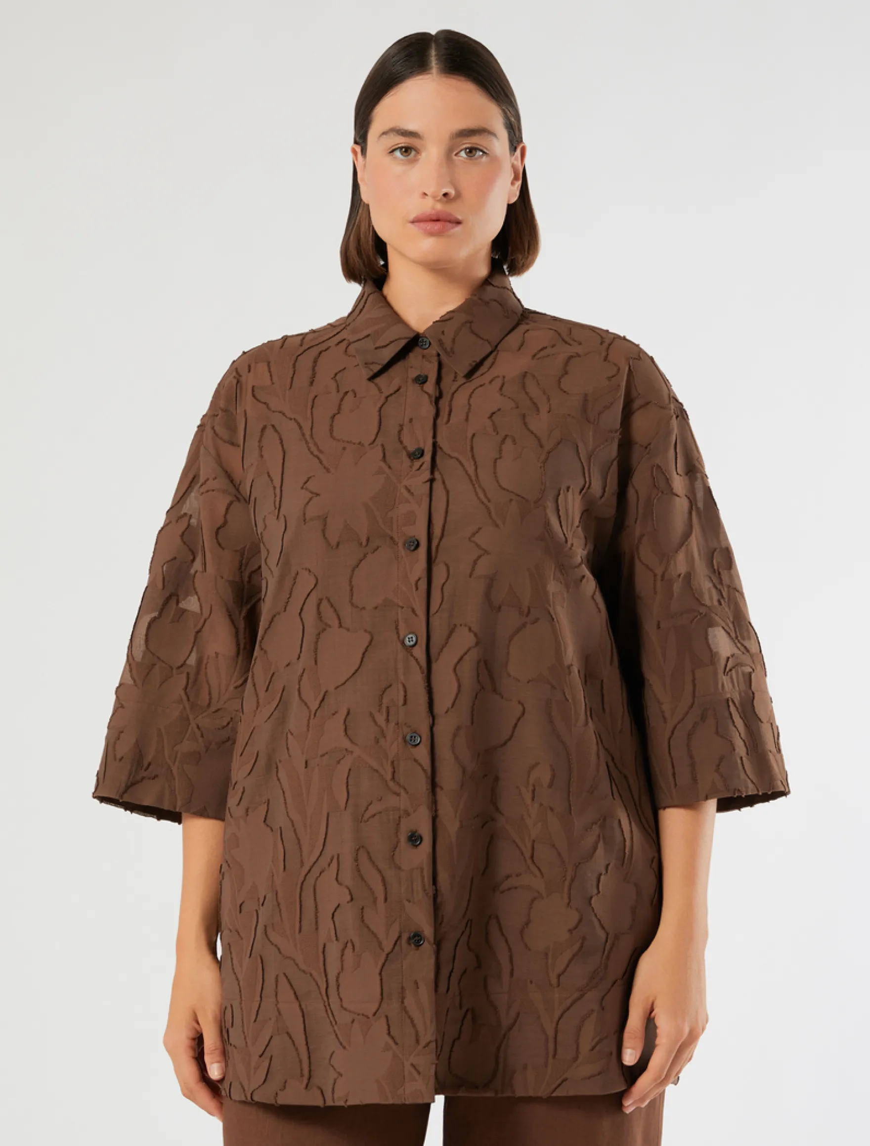 Casacca in fil coupé - CACAO