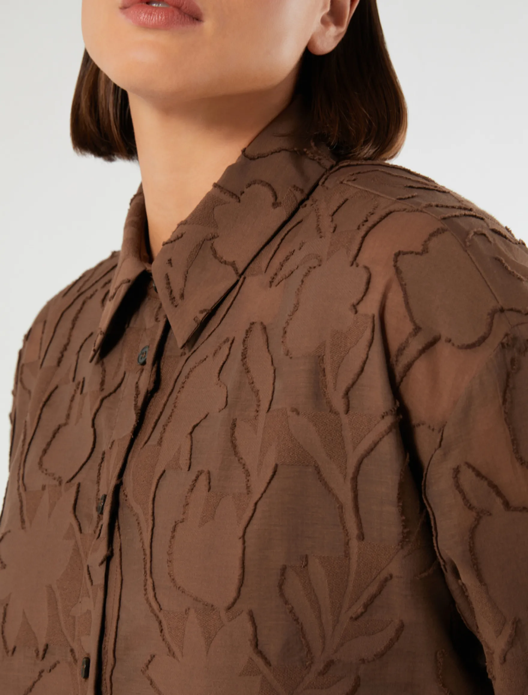Casacca in fil coupé - CACAO