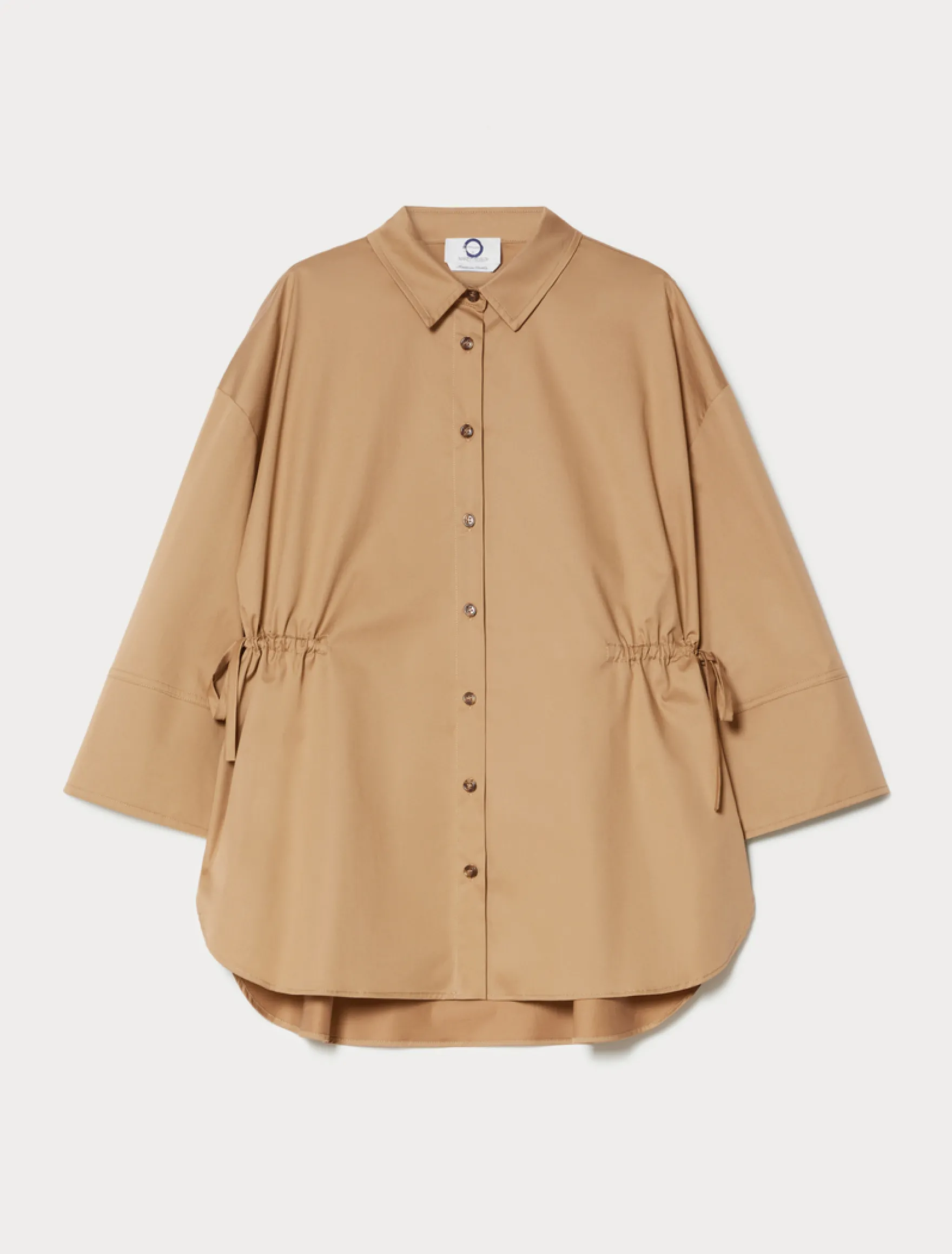 Casacca in gabardina di cotone stretch - BISCOTTO