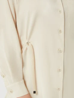Casacca in lana natural stretch - ECRU