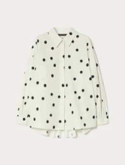 Casacca in popeline di cotone - BIANCO