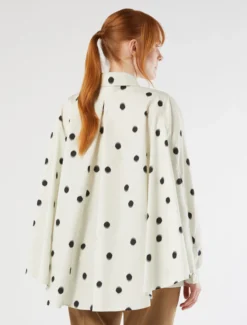Casacca in popeline di cotone - BIANCO