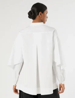 Casacca in popeline di cotone - BIANCO OTTICO