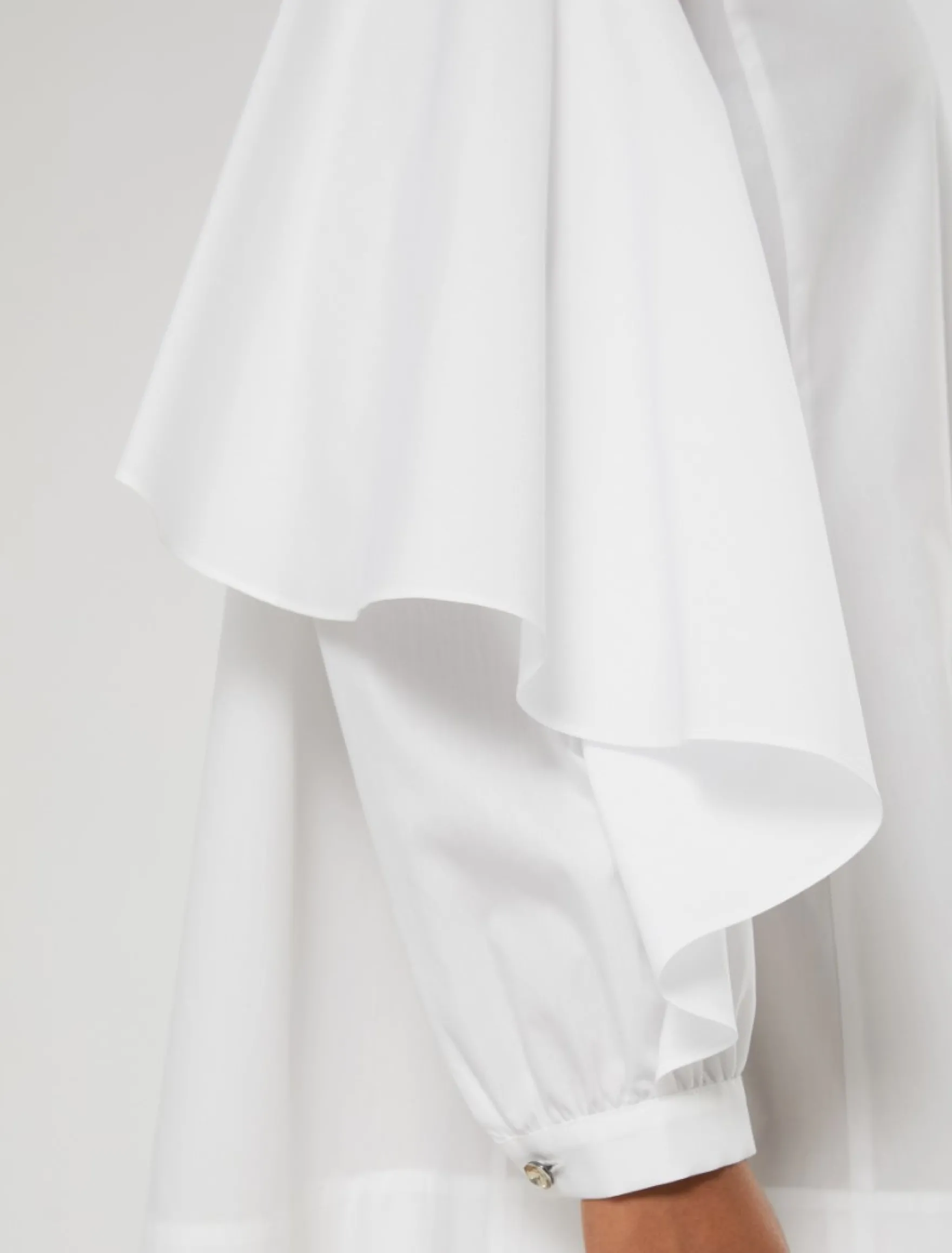 Casacca in popeline di cotone - BIANCO OTTICO
