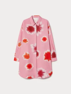 Casacca in popeline di cotone - ROSA