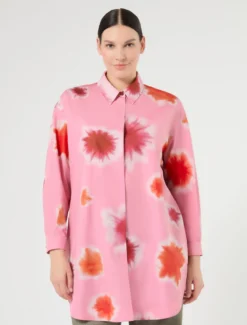 Casacca in popeline di cotone - ROSA