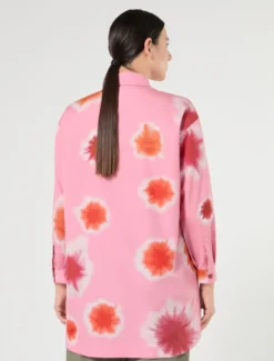 Casacca in popeline di cotone - ROSA