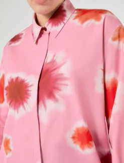 Casacca in popeline di cotone - ROSA