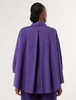 Casacca in popeline di cotone - VIOLA