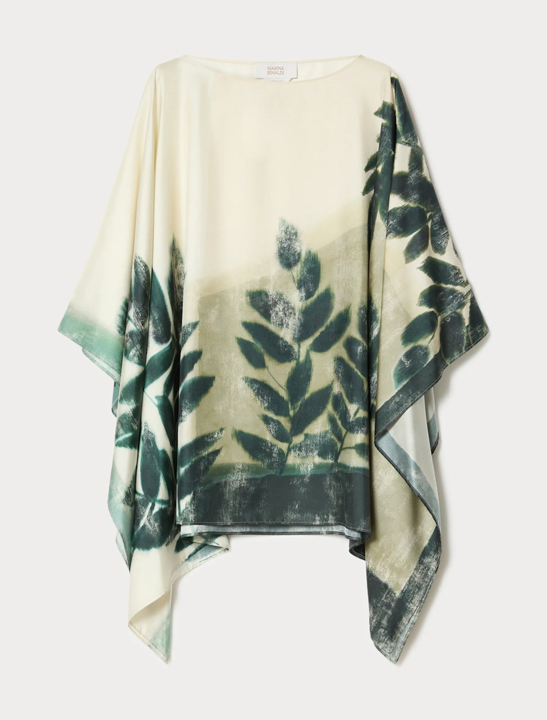 Casacca in twill di seta - VERDE OLIVA