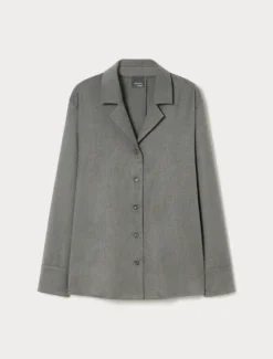 Casacca in twill - GRIGIO MEDIO