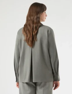 Casacca in twill - GRIGIO MEDIO