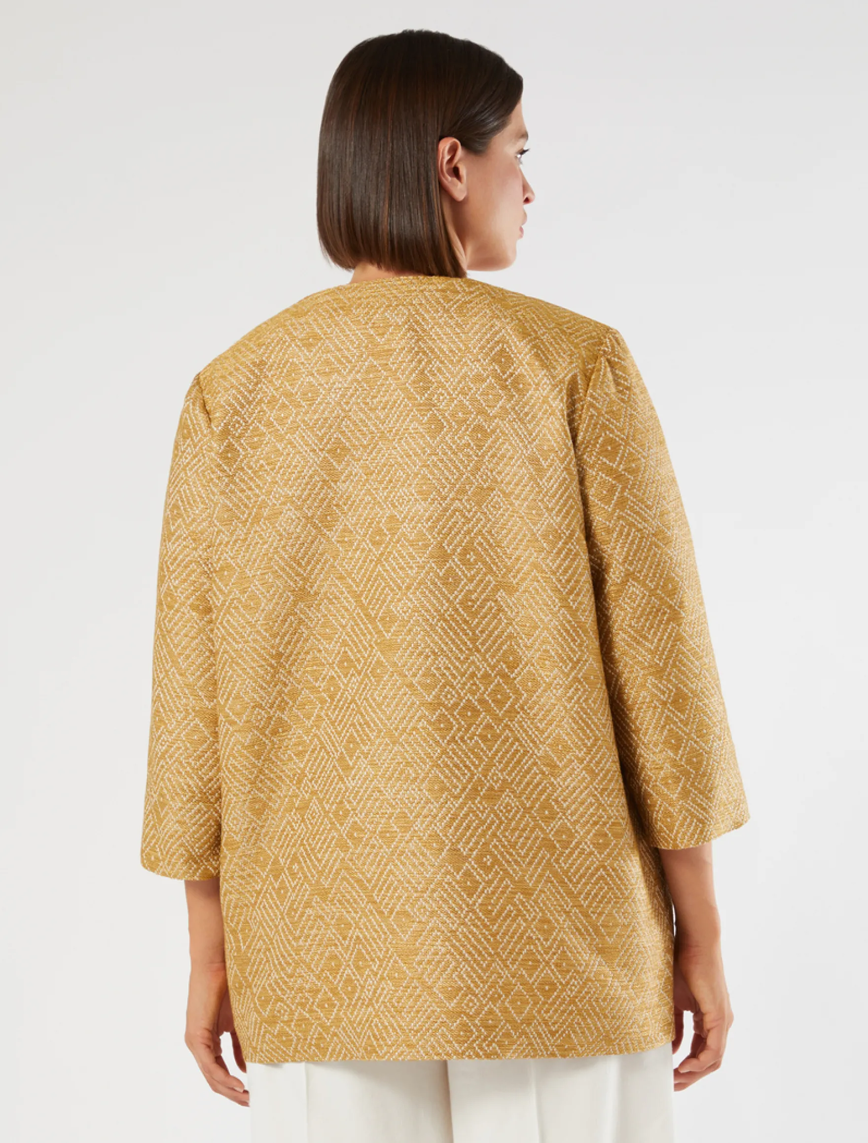 Casacca jacquard - VERDE OLIVA