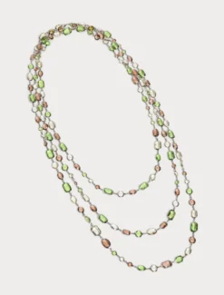 Collana con cristalli - VERDE