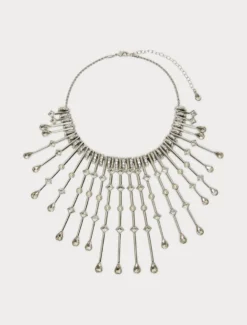 Collana con strass e perle - CRISTALLO
