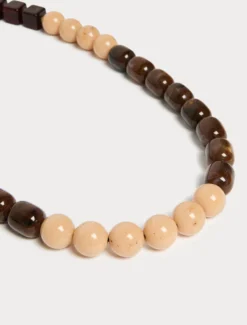 Collana in resina - CIOCCOLATO