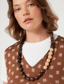 Collana in resina - CIOCCOLATO