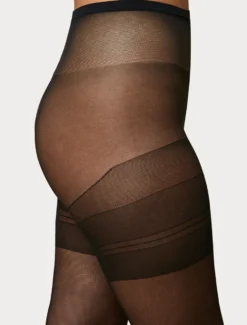 Collant in tulle 20 denari - NERO