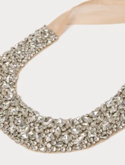 Collier in organza e full strass - NUDO