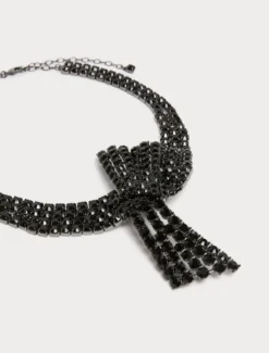 Collier in strass - NERO