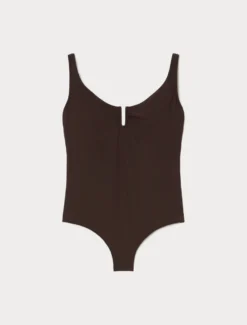 Costume intero con anello - CIOCCOLATO
