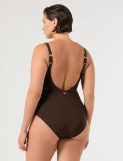 Costume intero con anello - CIOCCOLATO