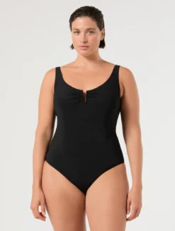 Costume intero con anello - NERO
