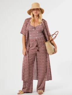 Costume intero con stampa - AVORIO
