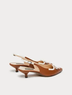 Décolleté slingback in nappa - CUOIO