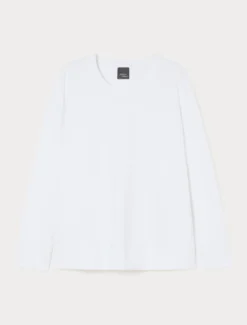 Felpa in cotone stretch - BIANCO