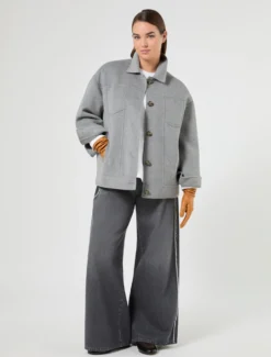 Felpa in cotone stretch - BIANCO