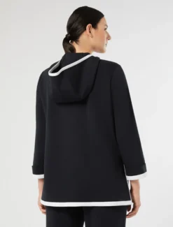 Felpa in jersey double - BLU NOTTE