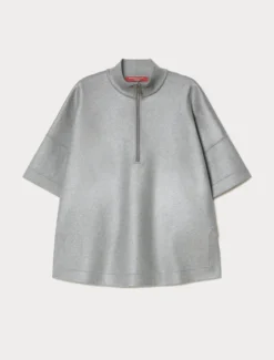 Felpa in jersey laminato - GRIGIO MEDIO