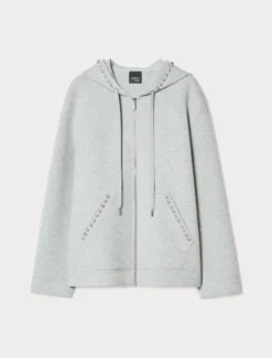 Felpa in jersey scuba - GRIGIO PERLA