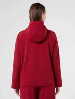 Felpa in scuba stretch - BORDEAUX