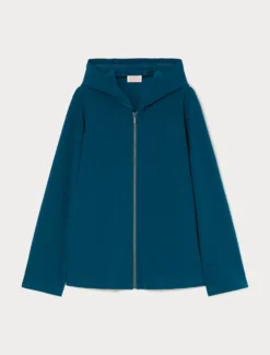 Felpa in scuba stretch - PETROLIO