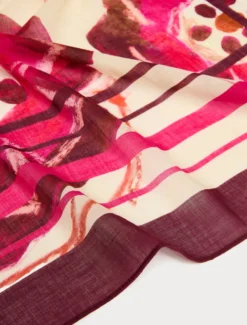Foulard in mussola di cotone - ECRU