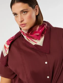 Foulard in mussola di cotone - ECRU