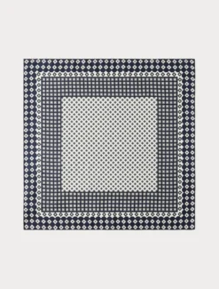 Foulard in twill di seta - BLU MARINO