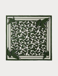 Foulard in twill di seta - VERDE