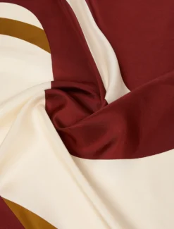 Foulard in twill di seta - VERDE KAKI