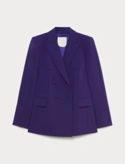 Giacca blazer doppiopetto in cady - VIOLA