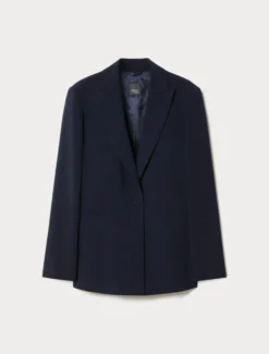 Giacca blazer in cady - BLU NOTTE