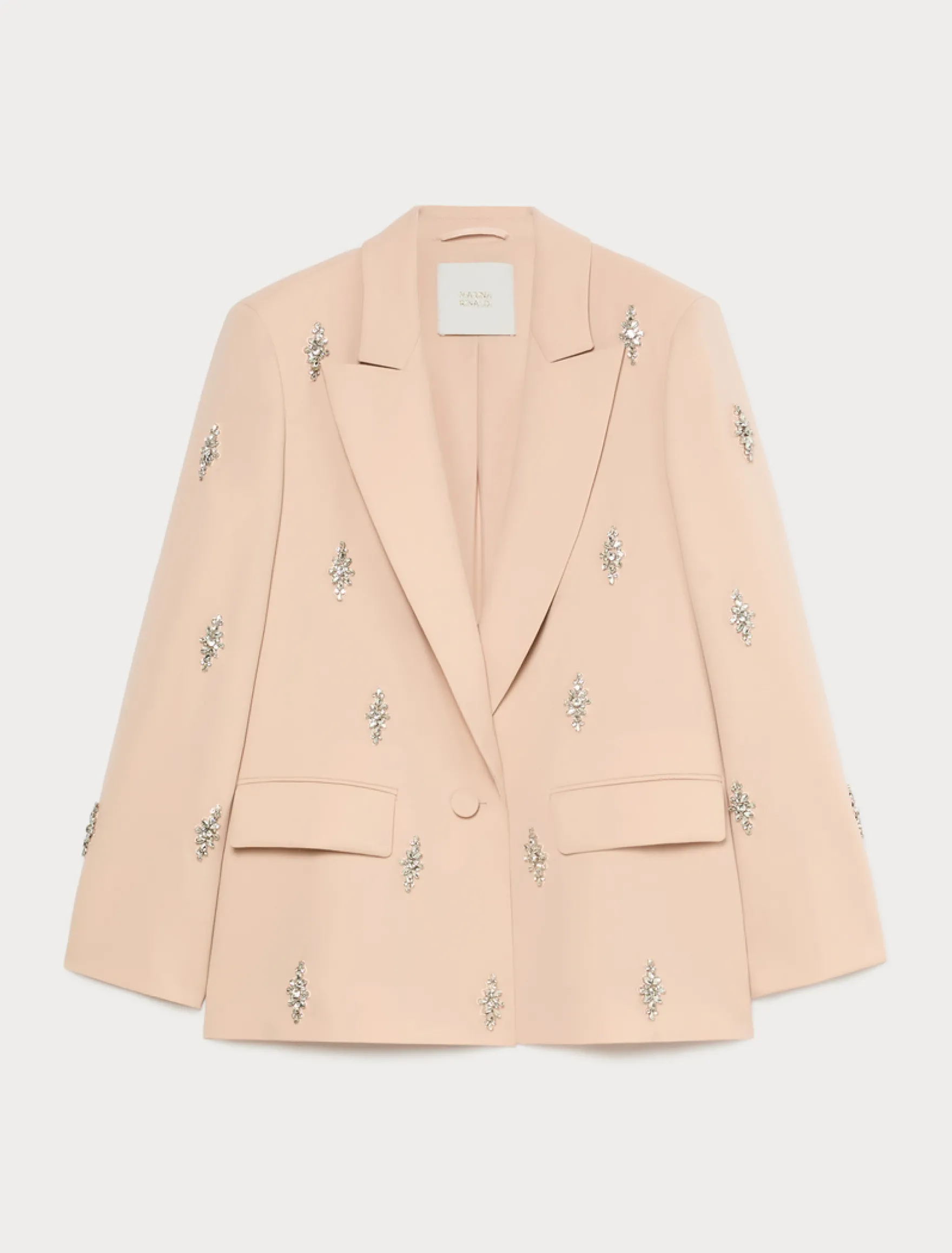 Giacca blazer in cady con ricamo - SKIN